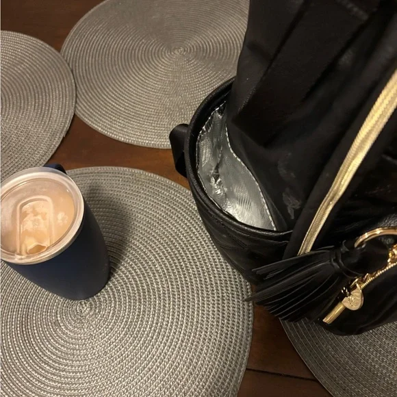 Itzy Ritzy Quilted Black Diaper Bag (Backpack) - Picture 9 of 9